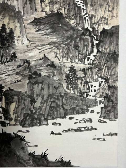 古玩字畫溫業(yè)強(qiáng)《壑嶺聽(tīng)泉》拍賣,當(dāng)前價(jià)格850元