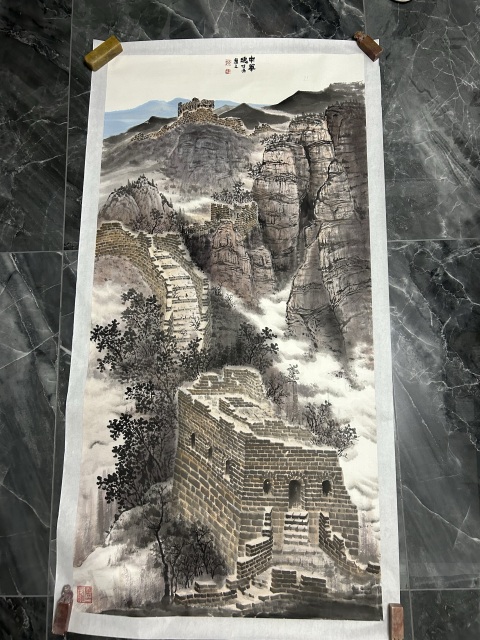 古玩字畫趙保錄《長城》拍賣，當前價格5980元