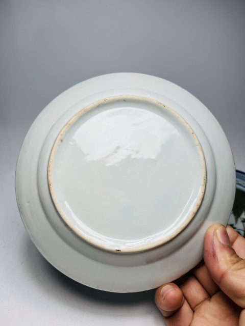 古玩陶瓷釉下五彩花鳥花卉紋盤一對拍賣，當(dāng)前價格0元