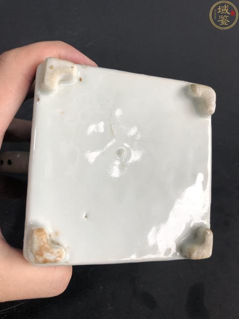古玩陶瓷清中·青花五福捧壽紋壺真品鑒賞圖