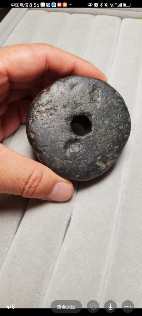 古玩玉器4000年齊家文化期玉紡錘拍賣，當前價格4800元