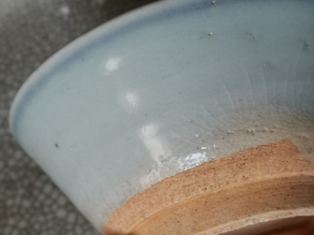 古玩陶瓷元末明初，青花斗笠碗拍賣，當前價格999元