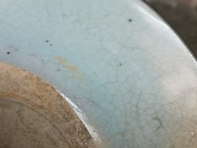 古玩陶瓷元末明初，青花斗笠碗拍賣，當前價格999元
