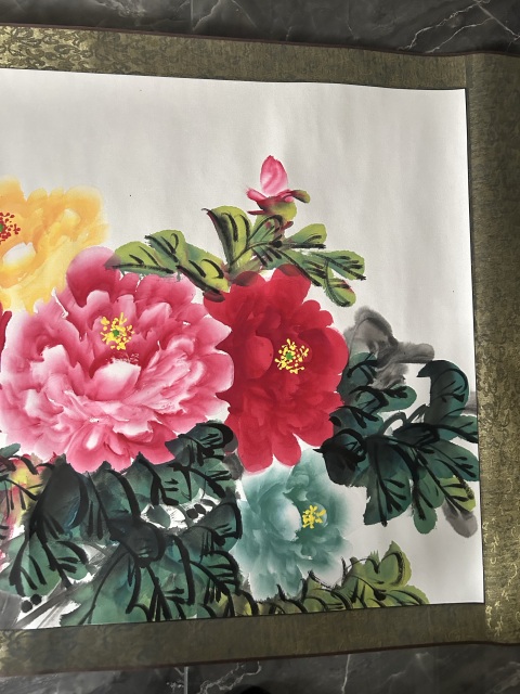 域鉴古玩】马桂芳精品《牡丹图.国色天香》拍卖价格/图片/值多少钱