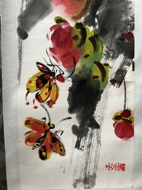 古玩字畫胡焱《精品花鳥》拍賣，當前價格988元