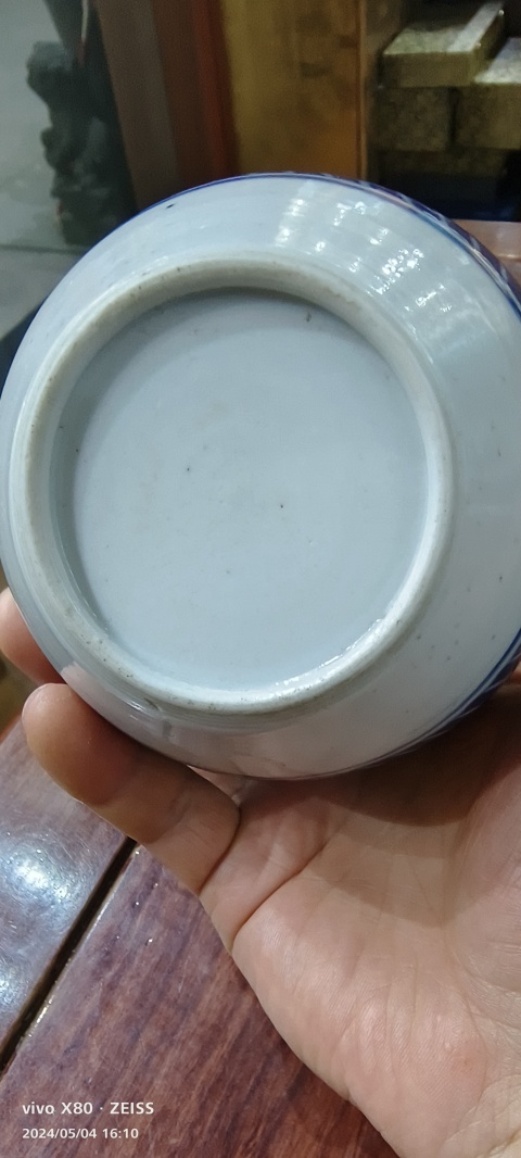 古玩陶瓷青花皮球花紋罐拍賣，當前價格5000元