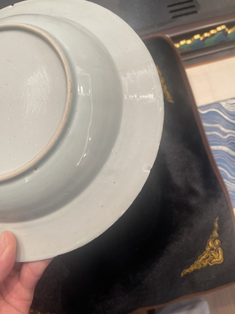 古玩陶瓷清三代青花大盤拍賣，當前價格400元