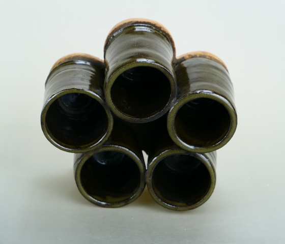 古玩陶瓷民國?茶葉末釉花插拍賣，當前價格666元