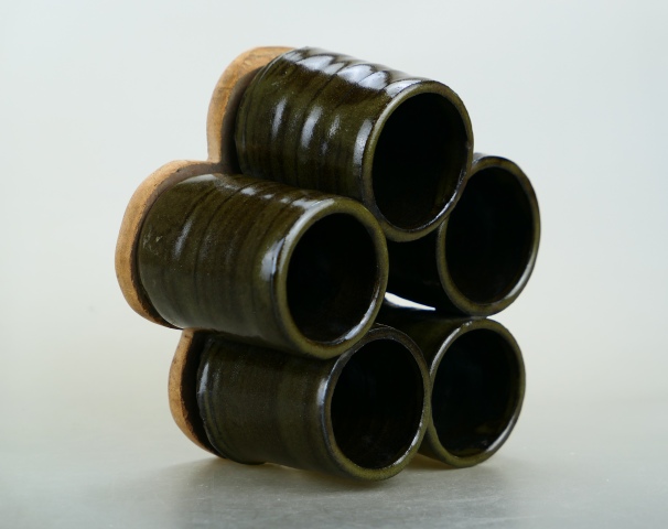 古玩陶瓷民國?茶葉末釉花插拍賣，當前價格666元