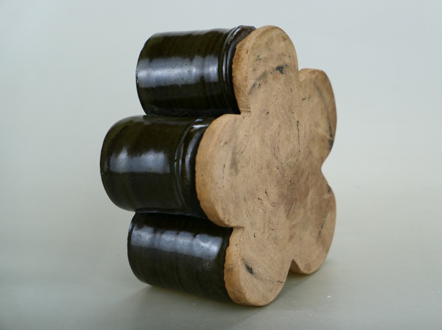 古玩陶瓷民國?茶葉末釉花插拍賣，當前價格666元