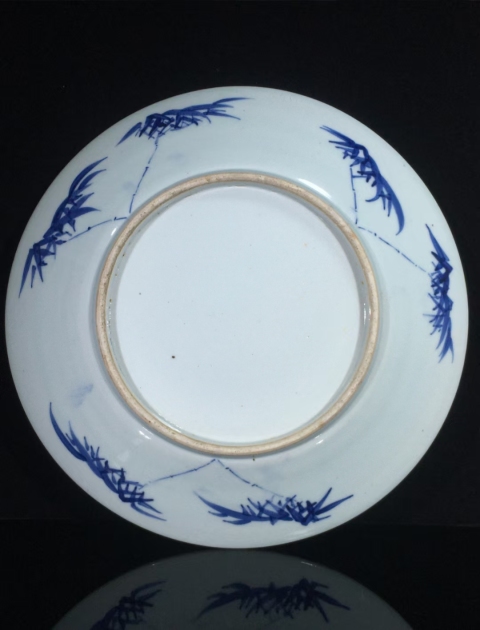 古玩陶瓷清代咸豐道光青花英雄獨立圖大盤(精品大尺寸)拍賣,當(dāng)前價格26000元