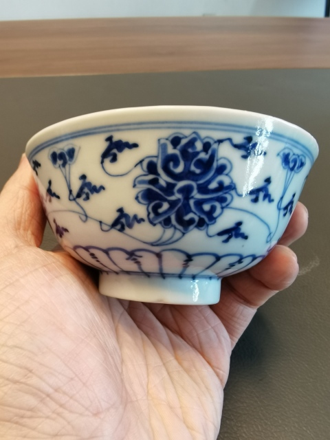 古玩陶瓷光緒·青花纏枝蓮紋碗拍賣,當前價格2688元
