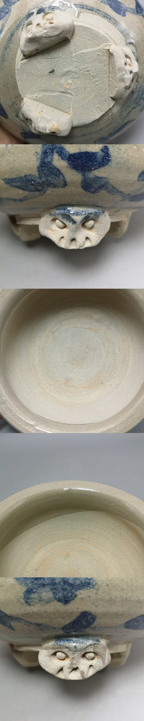 古玩陶瓷明代花卉纏枝青花爐拍賣，當前價格3980元