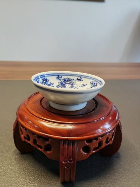 古玩陶瓷大清光緒年製本朝官窯款青花纏枝花卉紋筆添拍賣，當前價格780元