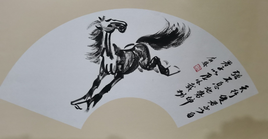 古玩字畫徐悲鴻再傳弟子淮海第一駿李天駿奔馬圖拍賣,當(dāng)前價(jià)格199元
