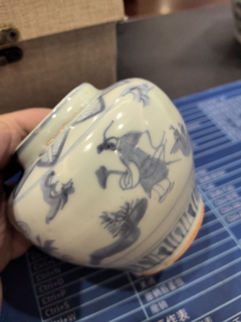 古玩陶瓷青花花卉人物紋蓋罐拍賣，當前價格15800元