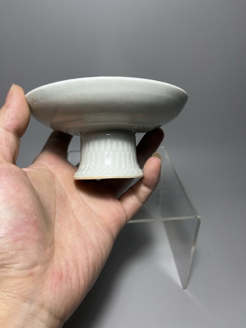 古玩陶瓷青白釉高足盤拍賣,當前價格1250元