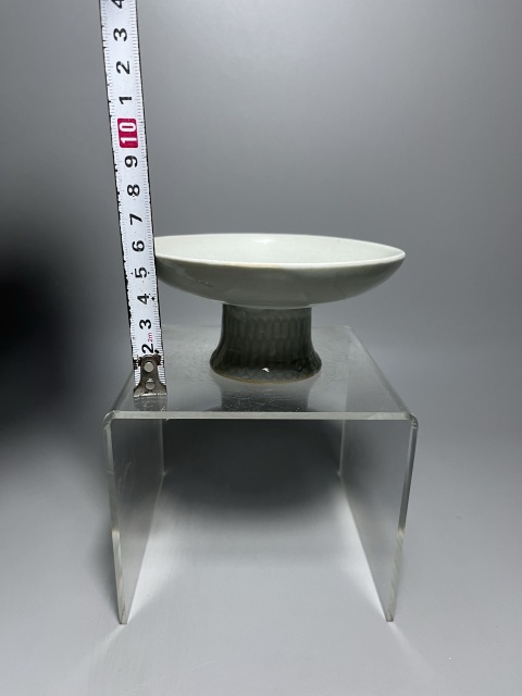 古玩陶瓷青白釉高足盤拍賣,當前價格1250元