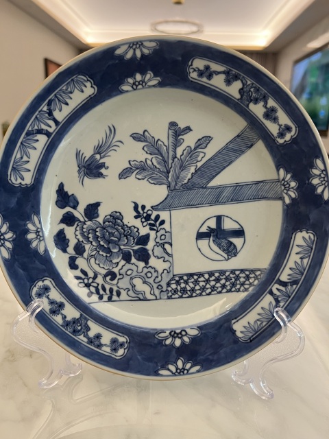 古玩陶瓷清·康熙/花鳥紋青花盤拍賣,當前價格2900元