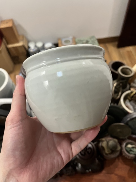 古玩陶瓷白釉罐拍賣,當前價格299元