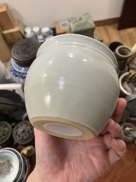 古玩陶瓷白釉罐拍賣,當前價格299元