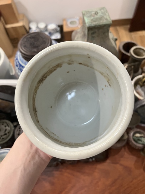 古玩陶瓷白釉罐拍賣,當前價格299元