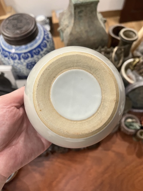 古玩陶瓷白釉罐拍賣,當前價格299元