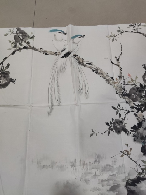 古玩字畫中美協會員名家師行坤 碩果累累拍賣，當前價格2288元