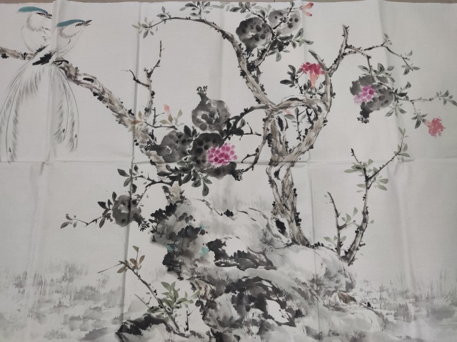 古玩字畫中美協會員名家師行坤 碩果累累拍賣，當前價格2288元