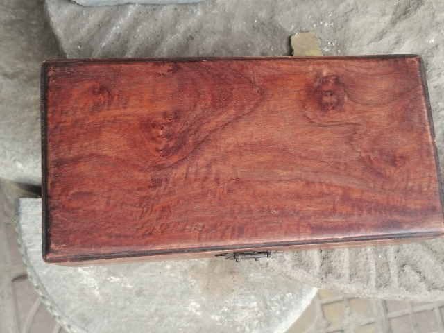 古玩雜項黃花梨木拜盒拍賣，當前價格4899元