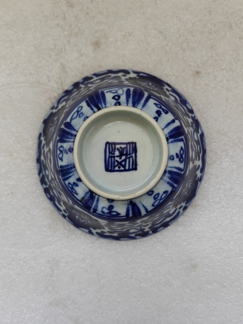 古玩陶瓷青花花卉紋鳳眼碗拍賣,當前價格398元