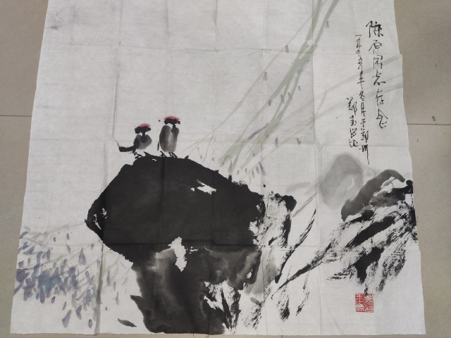 古玩字畫已故中美協會員名家鄭玉崑 守望拍賣，當前價格1688元