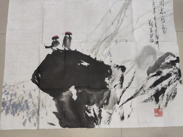 古玩字畫已故中美協會員名家鄭玉崑 守望拍賣，當前價格1688元