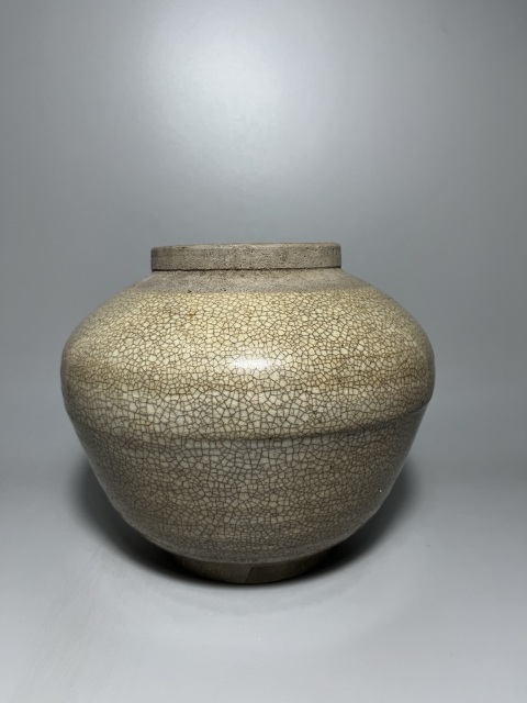 古玩陶瓷哥釉蓋罐拍賣，當前價格399元