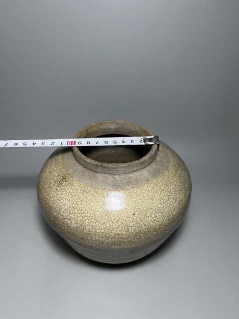 古玩陶瓷哥釉蓋罐拍賣，當前價格399元