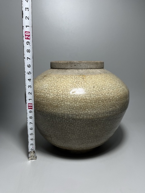 古玩陶瓷哥釉蓋罐拍賣，當前價格399元