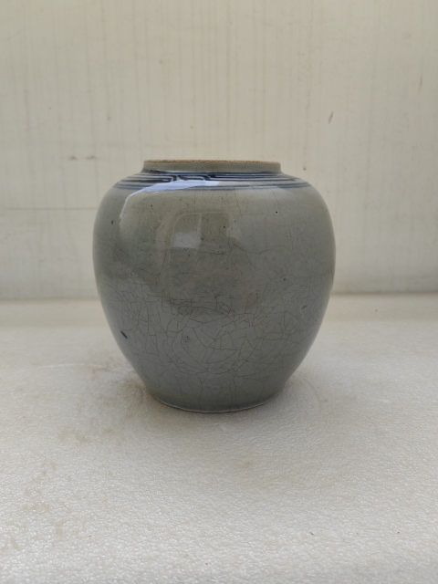 古玩陶瓷青花花卉紋罐拍賣,當前價格580元