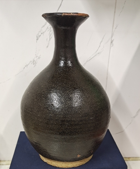 古玩陶瓷磁州窯茶葉末釉玉壺春瓶拍賣,當(dāng)前價格1580元