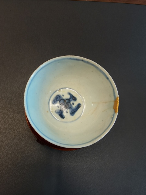 古玩陶瓷明代嘉靖花鳥紋茶碗拍賣,當前價格499元