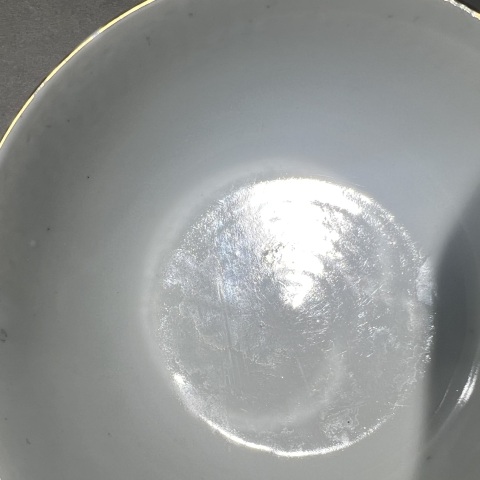 古玩陶瓷晚清民國 全品 粉彩萬壽無疆茶碗拍賣,當前價格580元