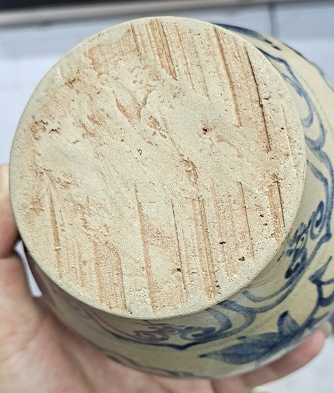 古玩陶瓷元末明初青花花卉紋將軍蓋罐拍賣，當前價格8888元