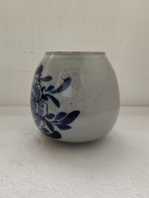 古玩陶瓷青花花卉紋罐拍賣,當前價格580元