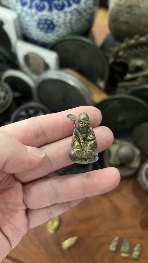 古玩雜項清代鎏金帽飾拍賣,當前價格199元