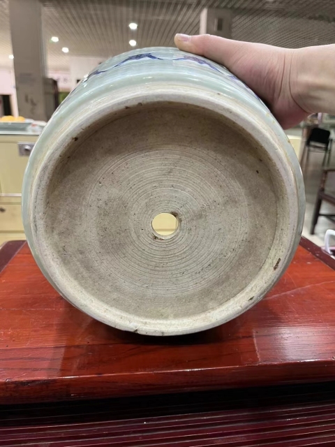 古玩陶瓷冬青釉青花壽字紋筒式爐拍賣，當(dāng)前價(jià)格6800元