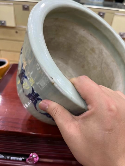 古玩陶瓷冬青釉青花壽字紋筒式爐拍賣，當(dāng)前價(jià)格6800元