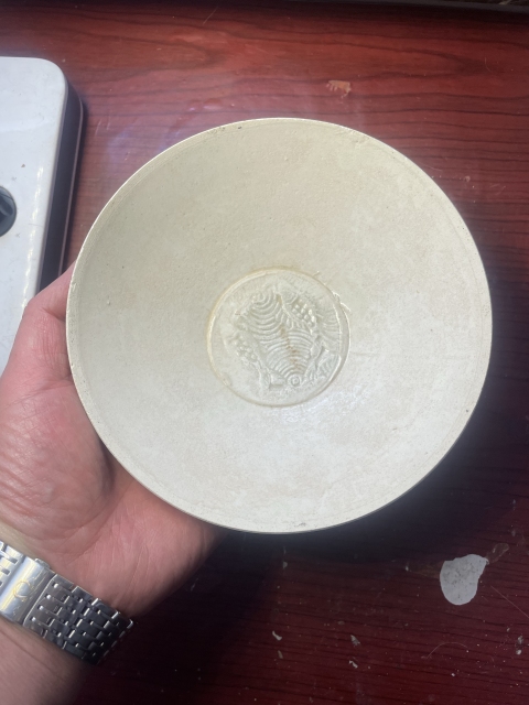 古玩陶瓷青白釉模印雙魚紋碗拍賣,當前價格2800元