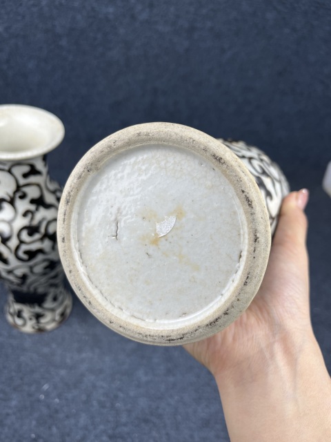 古玩陶瓷哥釉地鐵銹釉觀音瓶拍賣,當前價格5888元