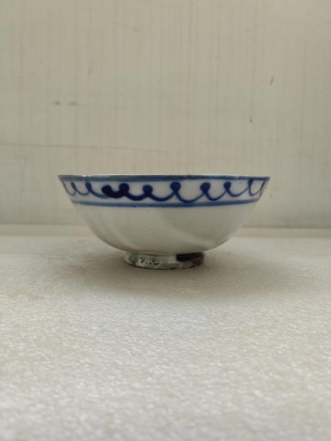 清代磁州窯青花碗拍賣，當前價格398元