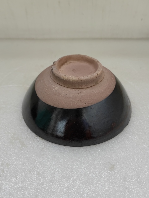 古玩陶瓷澀圈圈足疊燒工藝褐釉碗拍賣，當(dāng)前價(jià)格220元