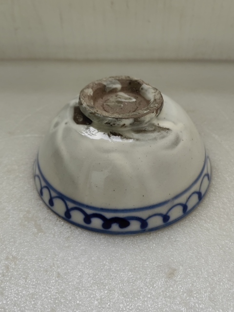 古玩陶瓷清代磁州窯青花碗拍賣，當前價格398元